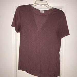 Rose colored t shirt